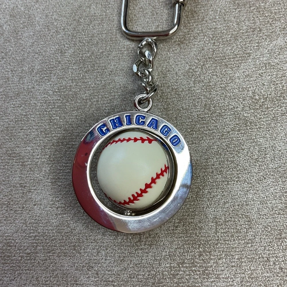 Chicago Baseball‎ Keychain Key ring Cubs Fan Gift